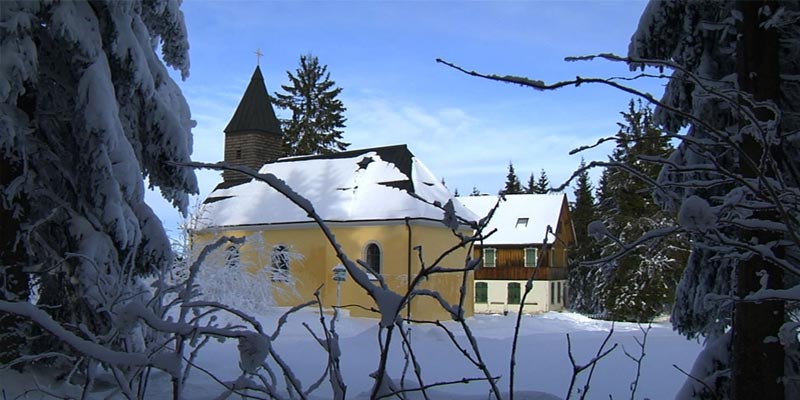 Stadt Haidmühle im Winter