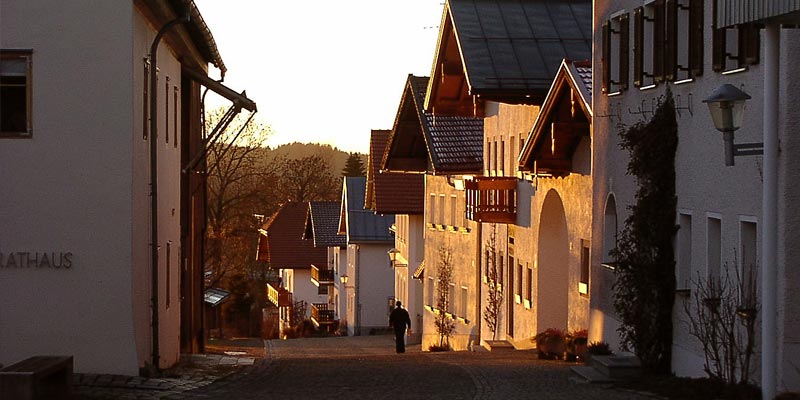 Hinterschmiding am Abend