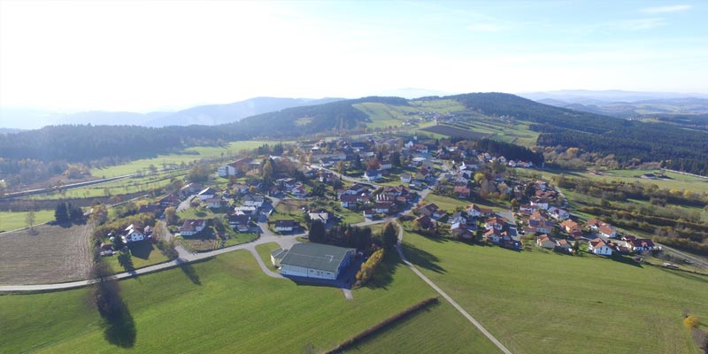 Luftbild von Hohenau