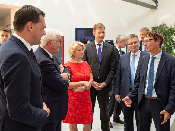Landtag Begrüßung von Bundespräsidenten
