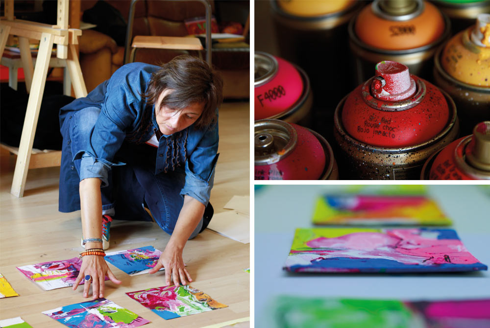 Hohenwarter in ihrem Atelier