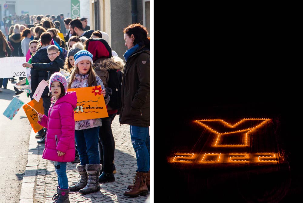 Kinder am Straßenrand