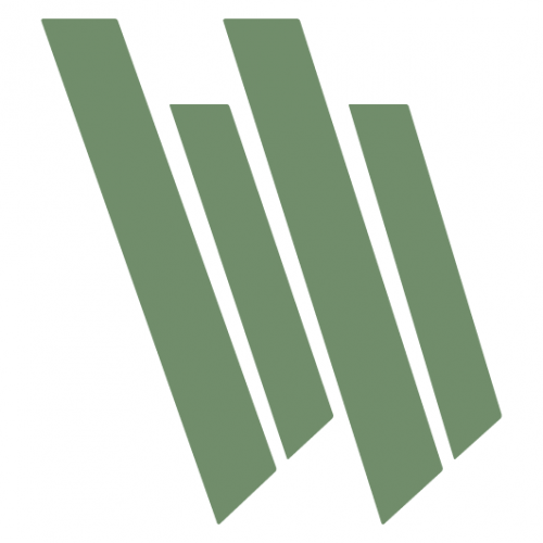 Logo mit stilisierten grünen Wellenlinien und dem Text 'Mehr als du erwartest'.