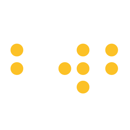 Grafik mit gelben Punkten und Linien in einem minimalistischen Design.