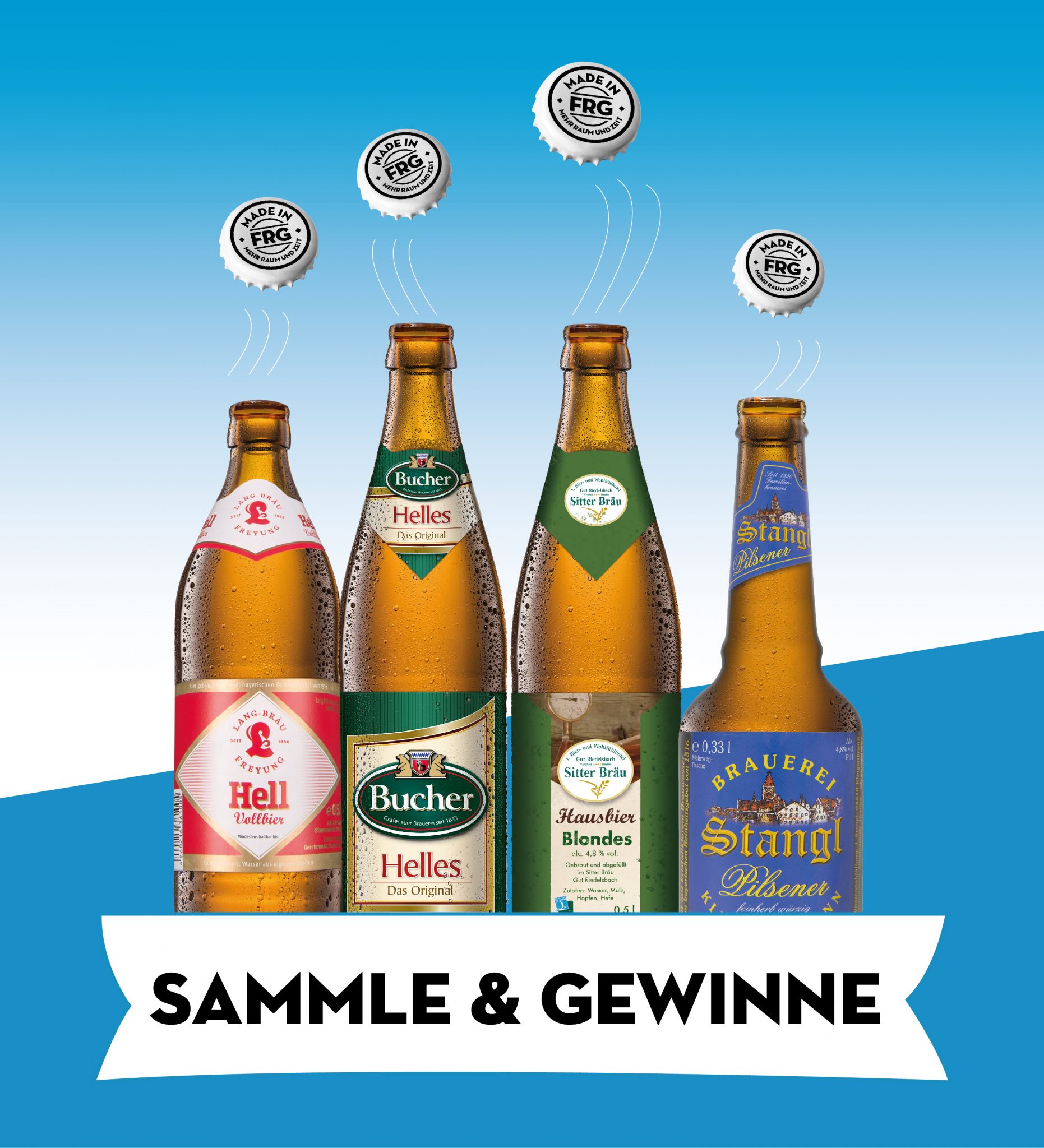 Kronkorken-Gewinnspiel I MADE in FRG