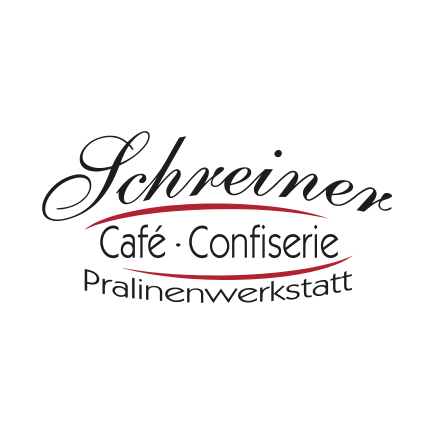 Logo der Confiserie Schreiner mit dem Schriftzug 'Café · Confiserie · Pralinenwerkstatt'.